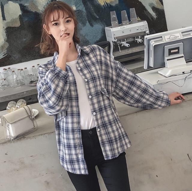 ÁO SƠ MI CARO FORM RỘNG