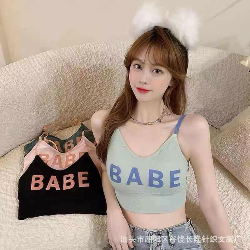 Áo Bra 2 Dây Có Mút Đệm Ngực Hót Hít Babe