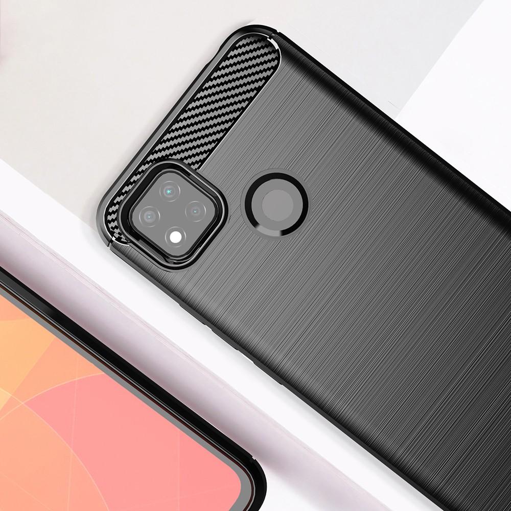 Ốp lưng cho Xiaomi Redmi 9C dẻo Cacbon phay xước chống sốc chống vân tay