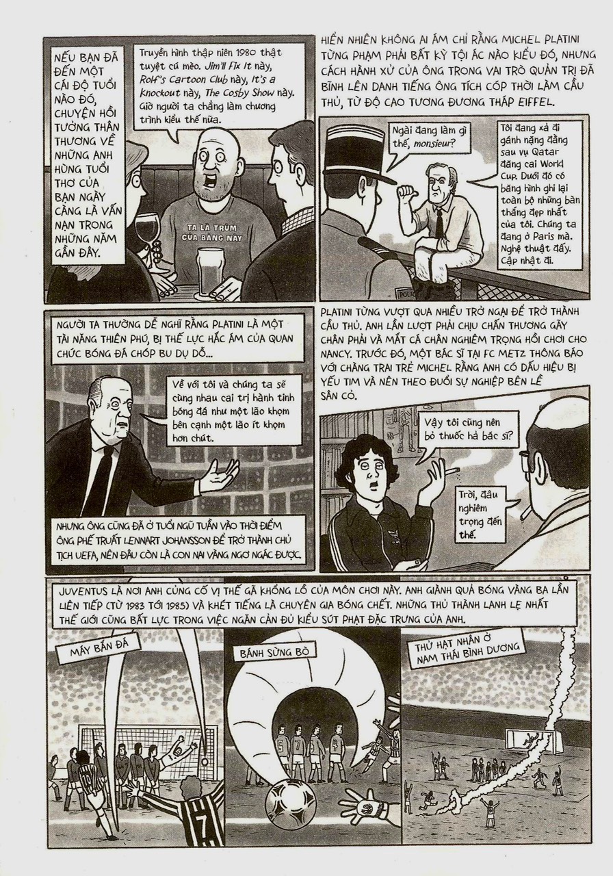 LỊCH SỬ BÓNG ĐÁ bằng tranh – Ngôi đền huyền thoại – Sách tranh biếm họa – David Squires – Nguyễn Tuấn Bình dịch - Nhã Nam – NXB Dân Trí – bìa cứng