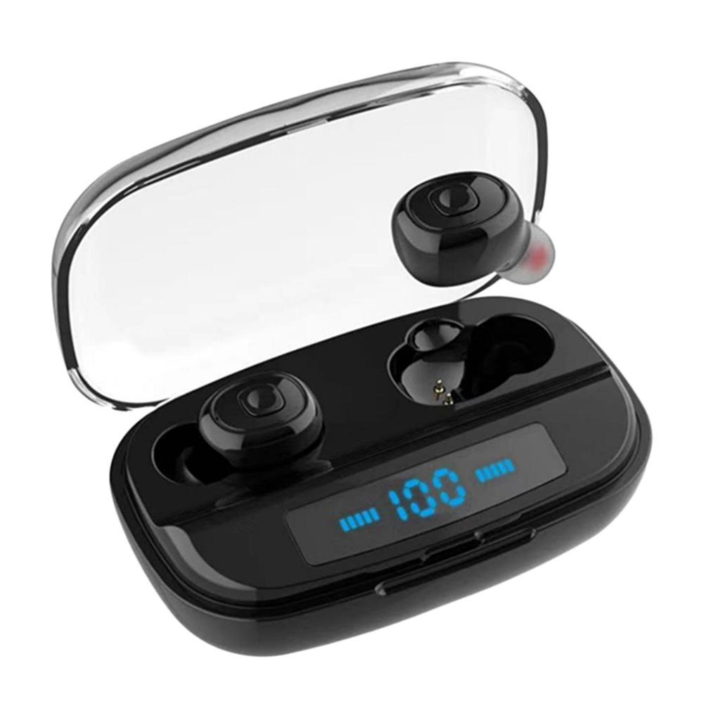 New Wireless Mini Earphone 5.0 Waterproof Display Bluetooth Headset