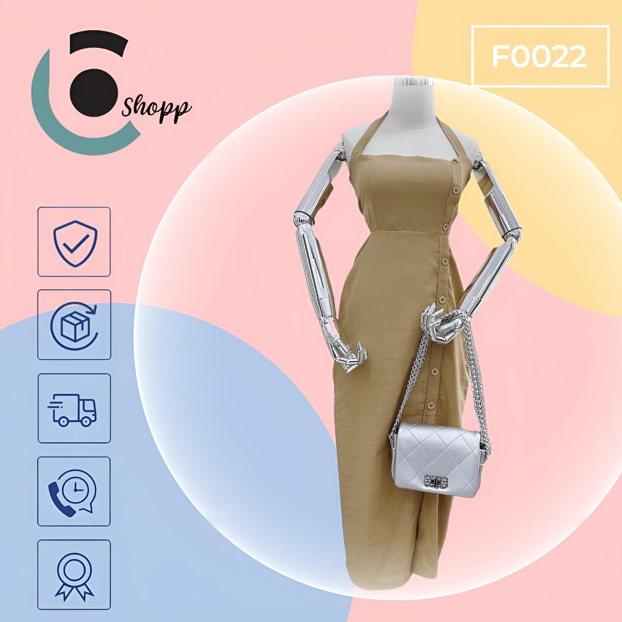 Đầm suông khoéc eo cao cấp