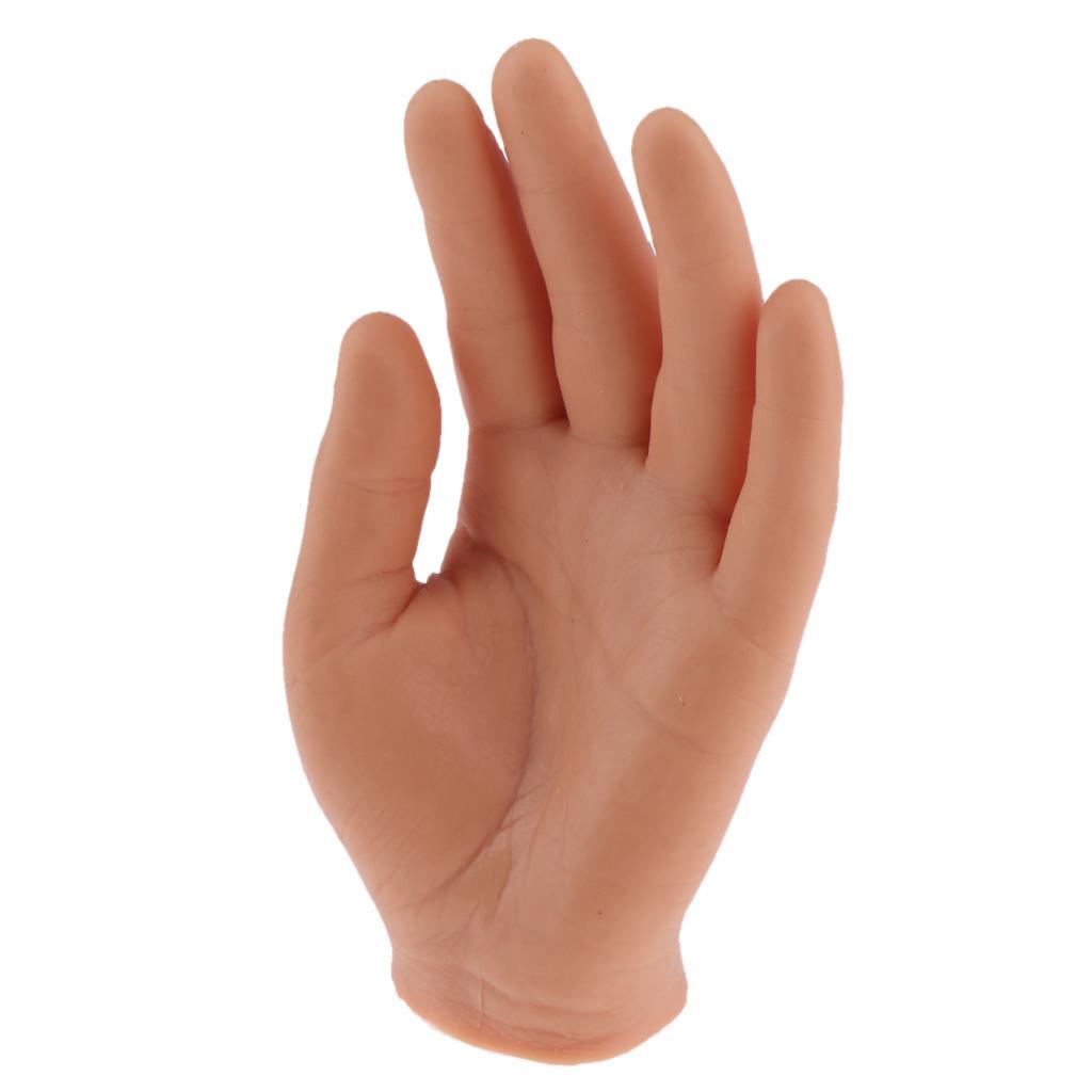 Tattoo Nail Tip Permanent Makeup Silicone Training Practice Fake Skin Hand