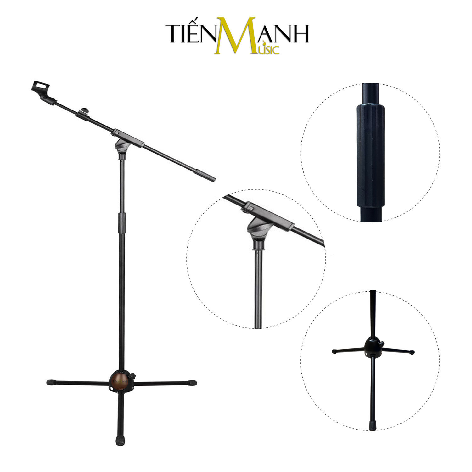 [Loại Tốt] Chân Micro Đứng Cỡ Lớn FP02 - Giá Đỡ Đế Kẹp Bom Mic Stand Thu Âm LiveStream, Sân Khấu Microphone Boom FP-02  Hàng Chính Hãng - Kèm Móng Gẩy DreamMaker