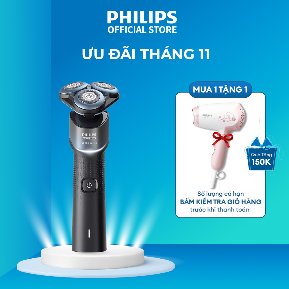 Máy cạo râu khô và ướt Philips X5006,  bảo hành  2 năm, Hàng chính hãng