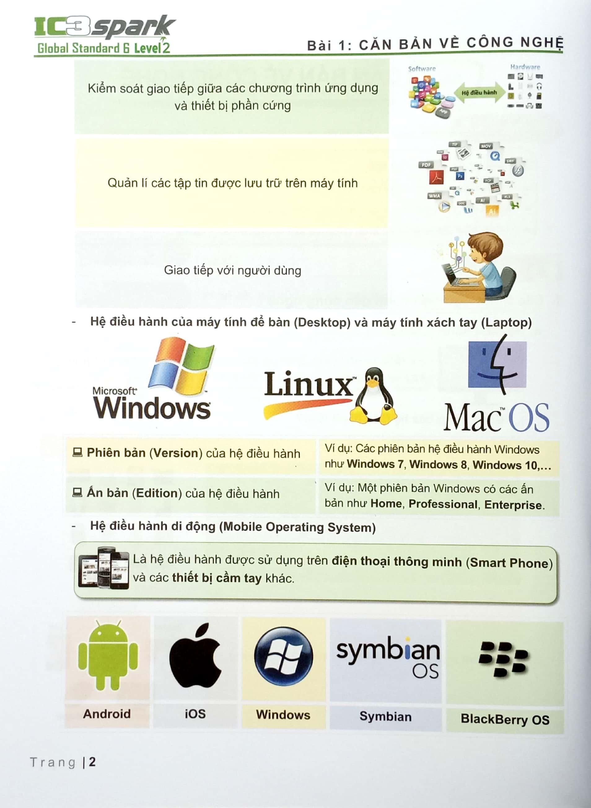 Sách - Sách Tăng Cường Tin Học Quốc Tế IC3 - Level 1, 2, 3 (Trọn bộ)