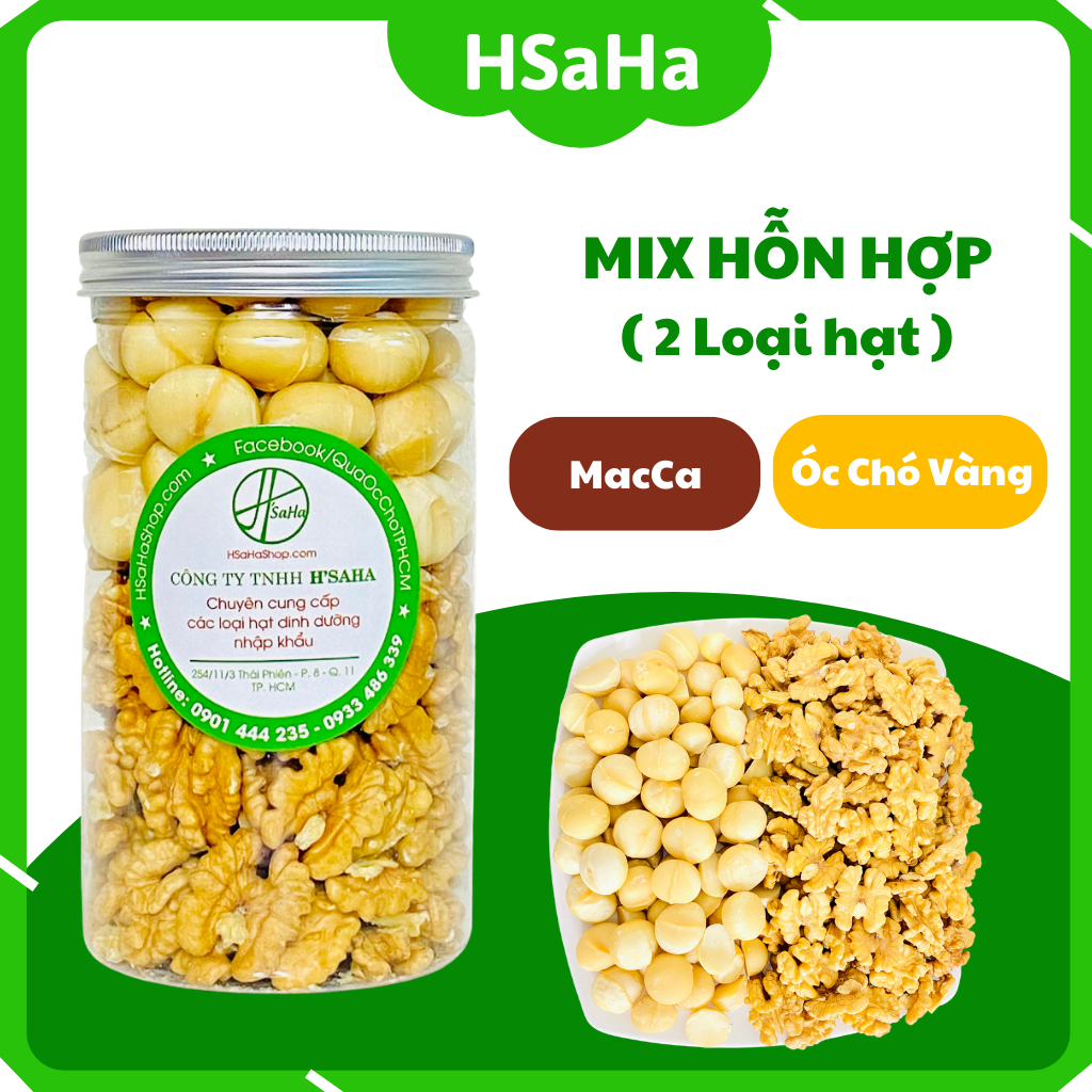 Hạt Dinh Dưỡng Mix Cho Bà Bầu 2 Loại Tách Vỏ HSaHa