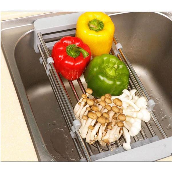 Kệ inox gác bồn rửa chén cực kỳ tiện lợi