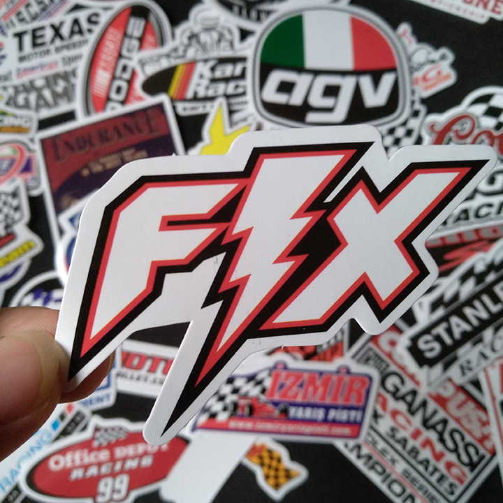 Bộ Sticker dán cao cấp chủ đề RACING - Dùng dán Xe, dán mũ bảo hiểm, dán Laptop