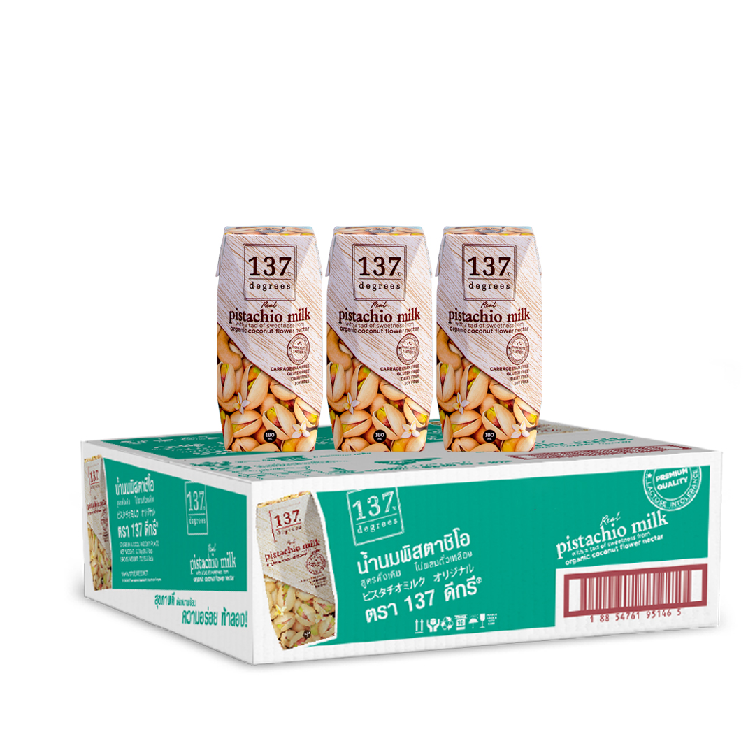 Thùng Sữa Hạt Dẻ Cười Nguyên Chất 137 Degrees (180ML x 36 Hộp)