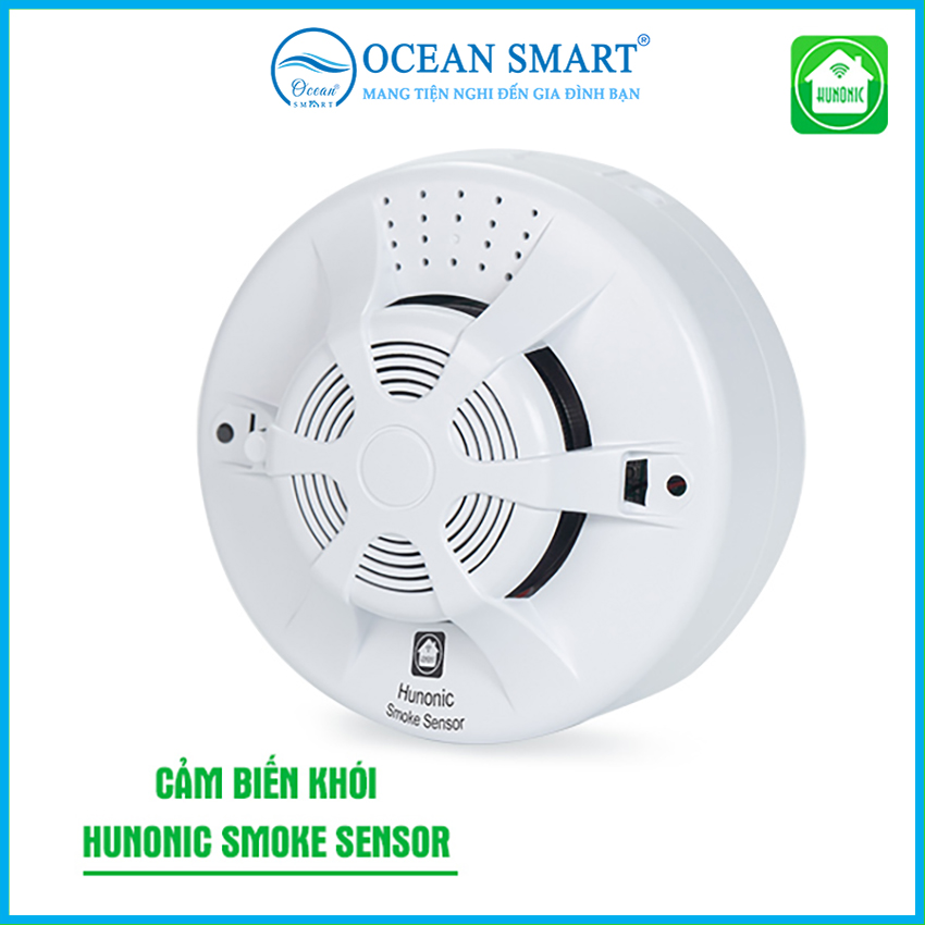 Bộ Cảm Biến Khói Báo Động Thông Minh HUNONIC Smoke Sensor - HNSSSMKR - HÀNG CHÍNH HÃNG