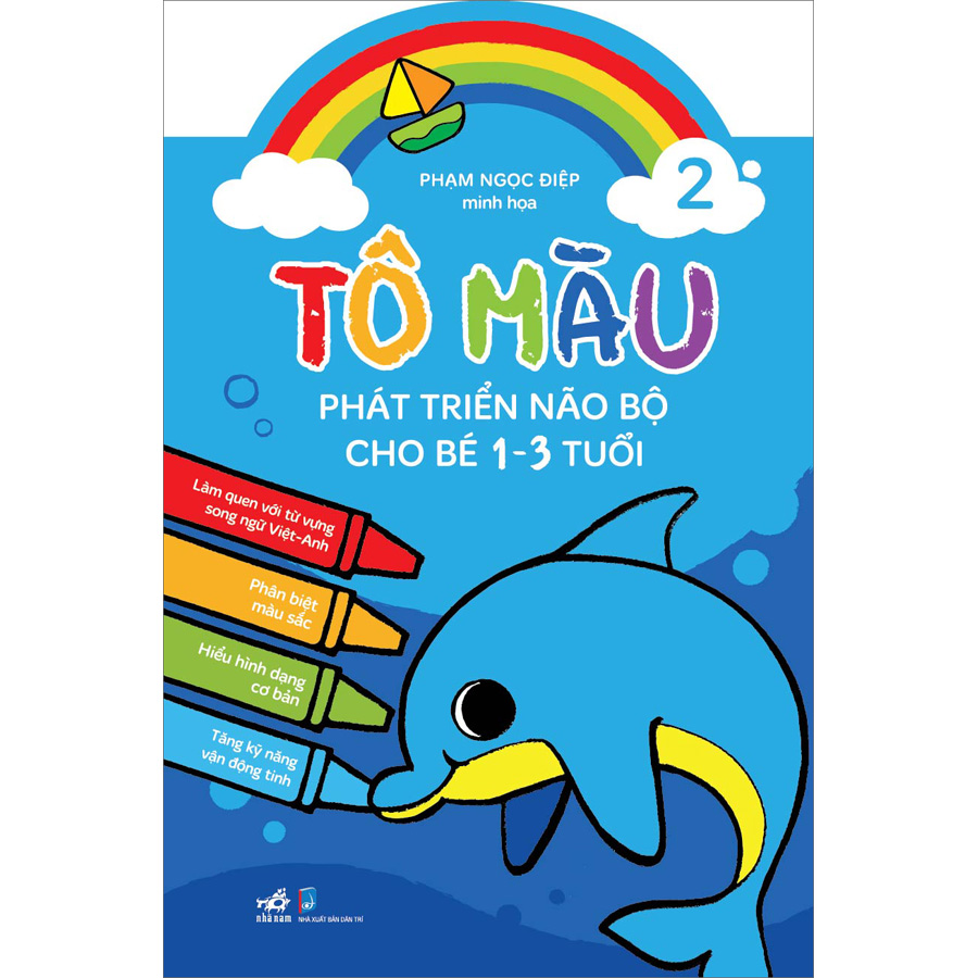Combo 4 Cuốn: Tô Màu Phát Triển Trí Não Bộ Cho Bé 1-3 Tuổi