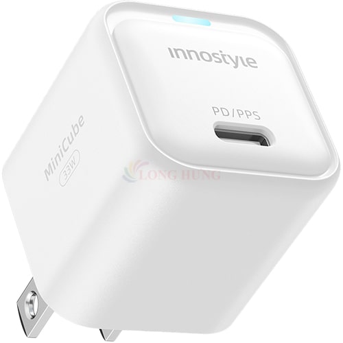 Cốc sạc Innostyle MiniCube 33W GaN Charger IC33PDWHI - Hàng chính hãng