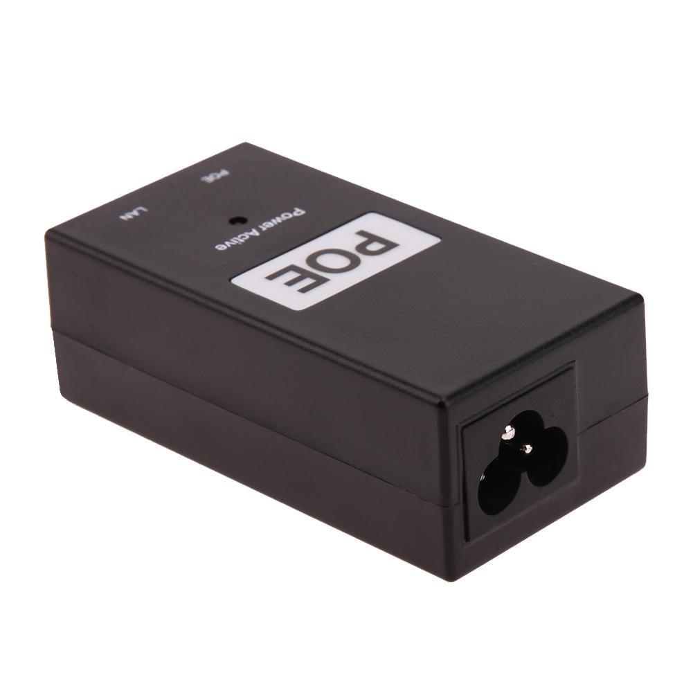 Poe Power Cung cấp DC Bộ điều hợp 24V 0.5A 24W Máy tính để bàn POE Power Injector Bộ điều hợp Ethernet Giám sát CCTV