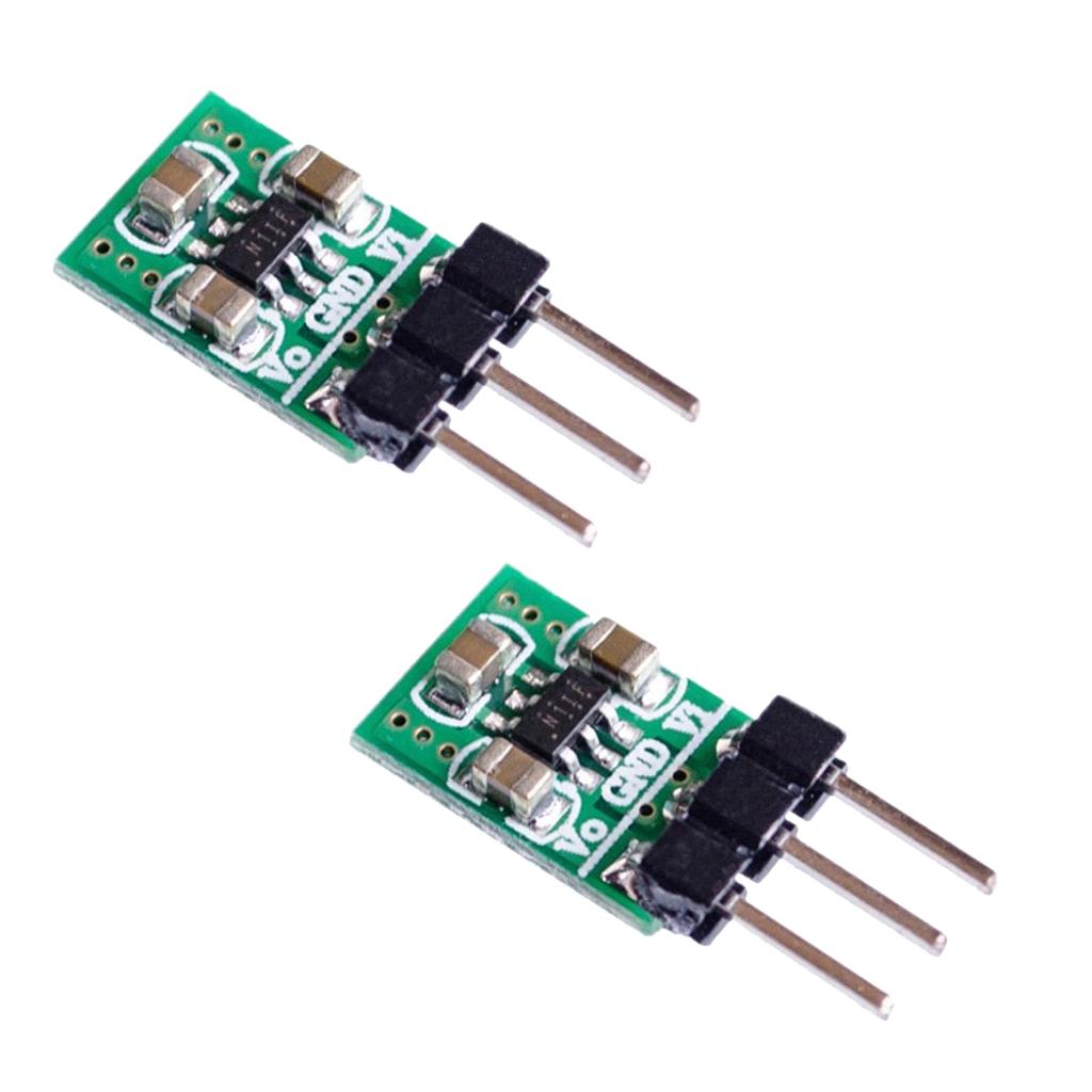 2 Pack DC-DC Buck-Boost Converter 1.8V-5V To 3.3V Step Up/Down Power Supply Module