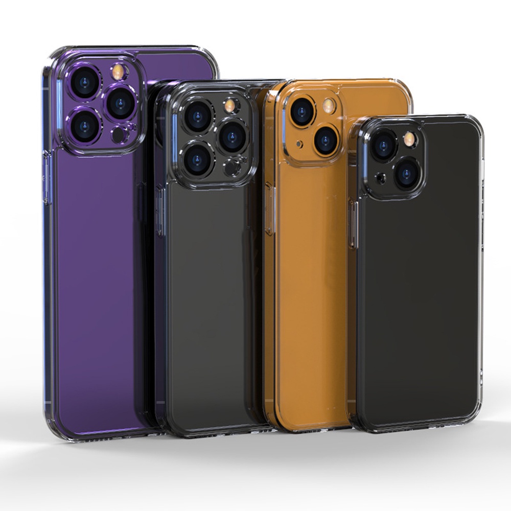 Ốp lưng kính trong suốt Cao Cấp không ố chống xước tuyệt đối dành cho iphone 14 Promax, iphone 14 Max, iphone 13 promax, iphone 12 Promax_A129