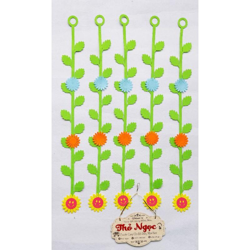 10 dây rèm cửa bằng nỉ- Rèm hoa- Đồ dùng mầm non- Đồ chơi bằng nỉ