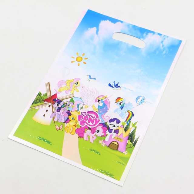 10 túi quà Party gift bag 17 x 25 cm chủ đề ngựa Pony