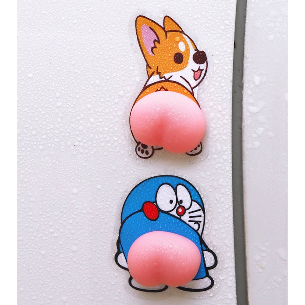 Combo 2 mông silicon chống va đập , hình mông nghộ nghĩnh , chặn cửa nhà , cửa ô tô , dán lưng điện thoại - Hình ngẫu nhiên