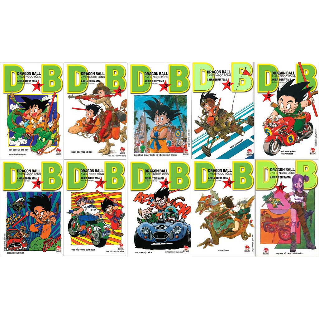 Combo 10 Cuốn Dragon Ball - 7 Viên Ngọc Rồng (Tập 01 - 10)