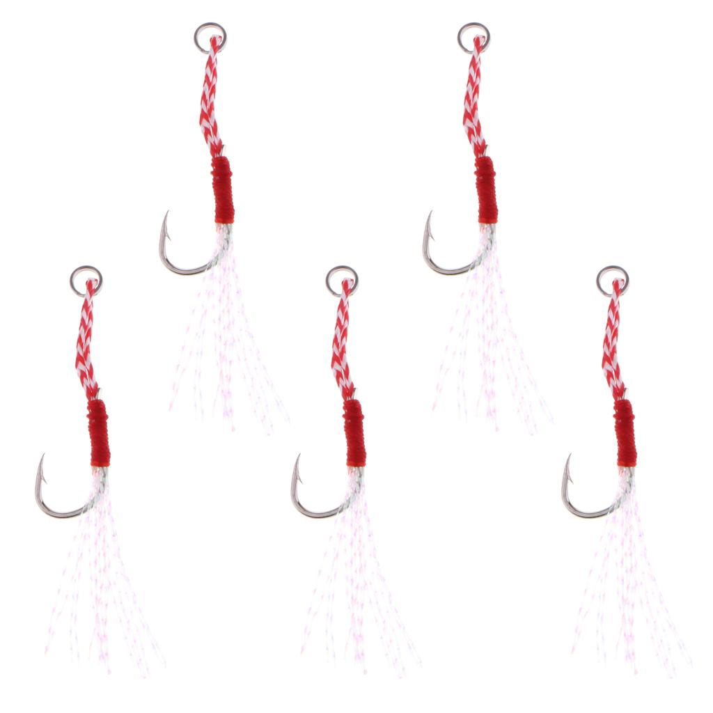 5 Cái Carbon Thép Hỗ Trợ Móc Câu Cá Jig Móc Mồi Sống