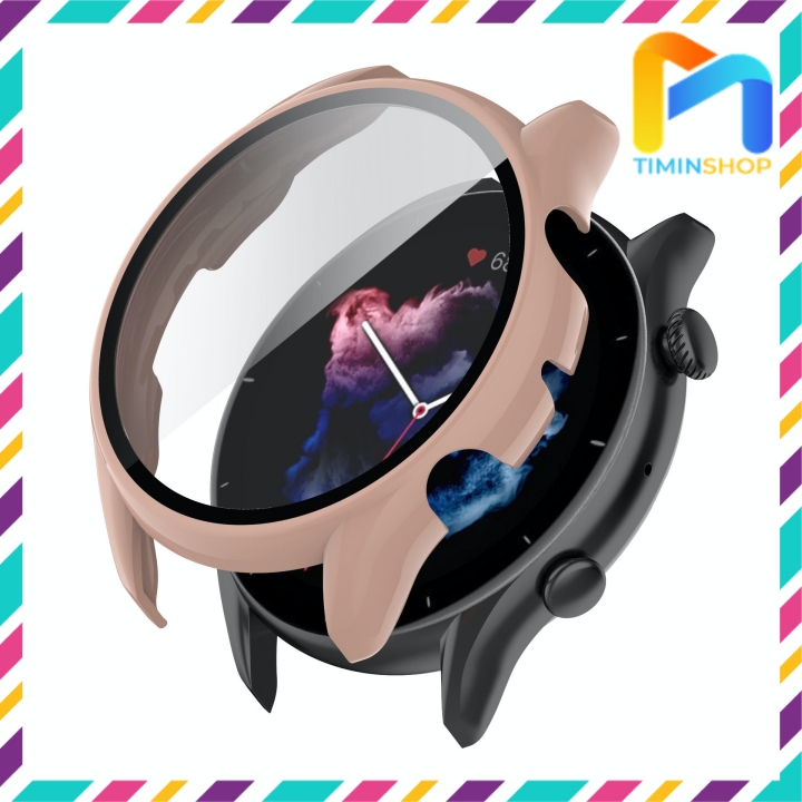 Ốp đồng hồ Amazfit GTR 3/ GTR 3 Pro - Chất PC + Kính cường lực (OCLR3)