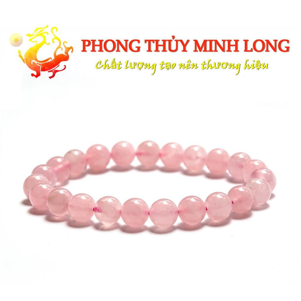 Vòng tay đá. Thach Anh Hồng chất lượng 5A