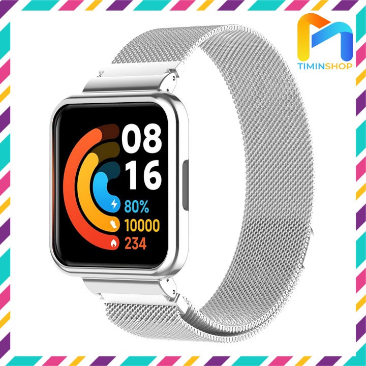Dây đeo cho Redmi Watch 2 Lite - Dây + Ốp viền thép (DTMILI2)