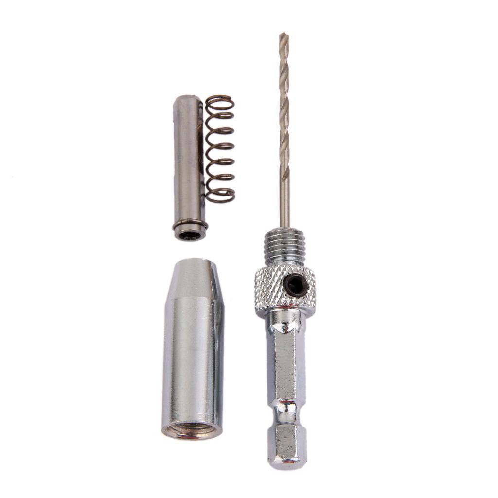 4Pcs Hinge Hole Boring Cutter Wood Drill Bit Set 5/64'' 7/64'' 9/64''11/64''