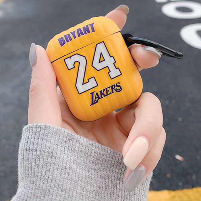 Bao case tai nghe Apple Airpods 1 / 2 hiệu HOTCASE Lakers Bryant chống sốc, chống vân tay, chống bám bẩn - Hàng nhập khẩu