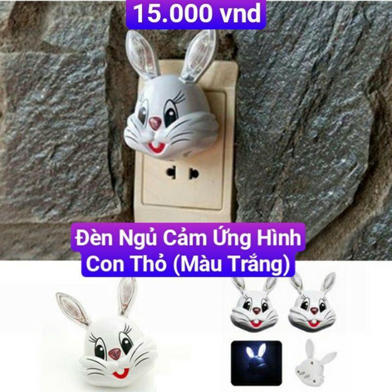 Đèn Ngủ Cảm Ứng Hình Con Thỏ (Màu Trắng)