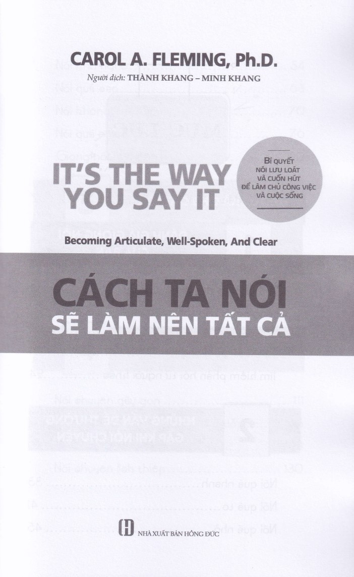 CÁCH TA NÓI SẼ LÀM NÊN TẤT CẢ