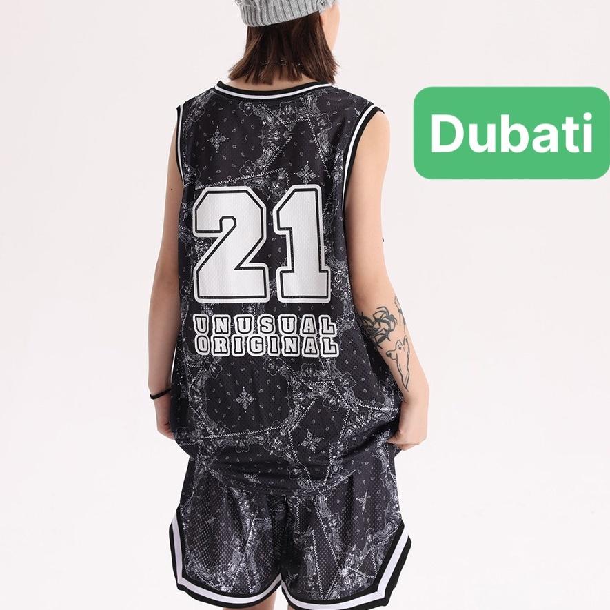 SET ĐỒ BỘ NAM NỮ UNISEX BA LỖ BÓNG RỔ 21 HỌA TIẾT THOÁNG MÁT- DUBATI FASHION