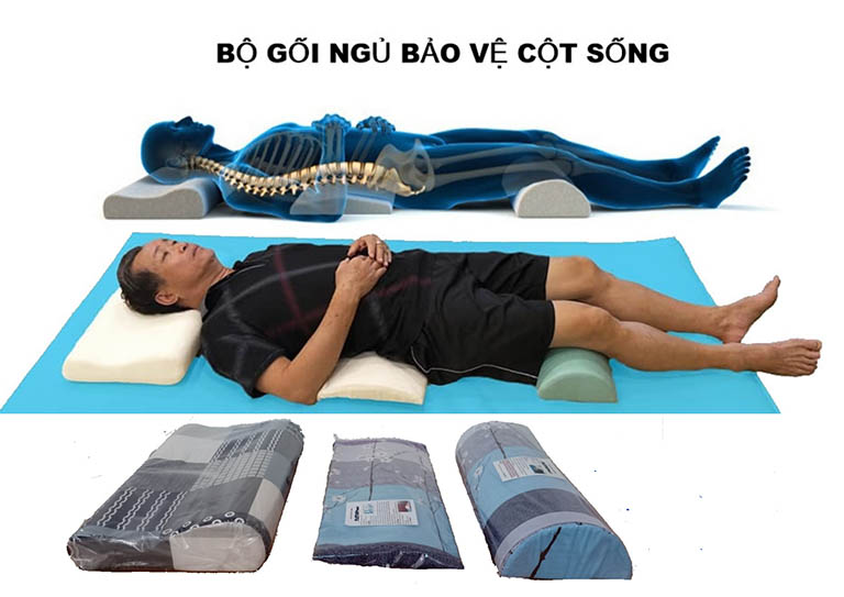 Combo 3 gối kê: kê lưng, kê chân khi ngủ , hỗ trợ cột sống