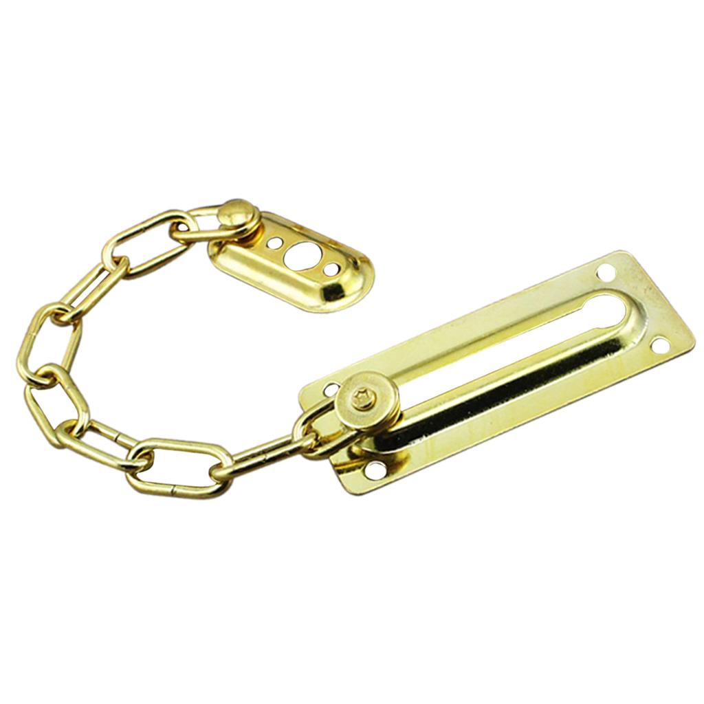 Stainless Steel Door Chain Guard Lock Slide Bolt for Home Hotel Dorm Entrance Security