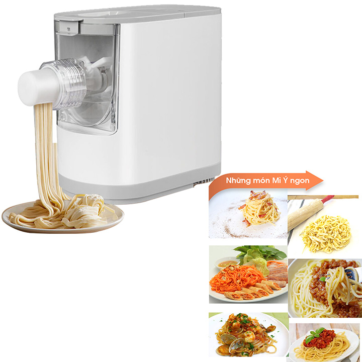 Máy làm mỳ tươi tự động đa năng H8 - Tích hợp 6 khuôn làm mỳ khác nhau, công suất  200W- Bảo hành 12 tháng