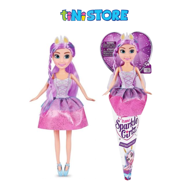 Đồ chơi búp bê công chúa Unicorn Princess  4.7 inch Sparkle Girlz