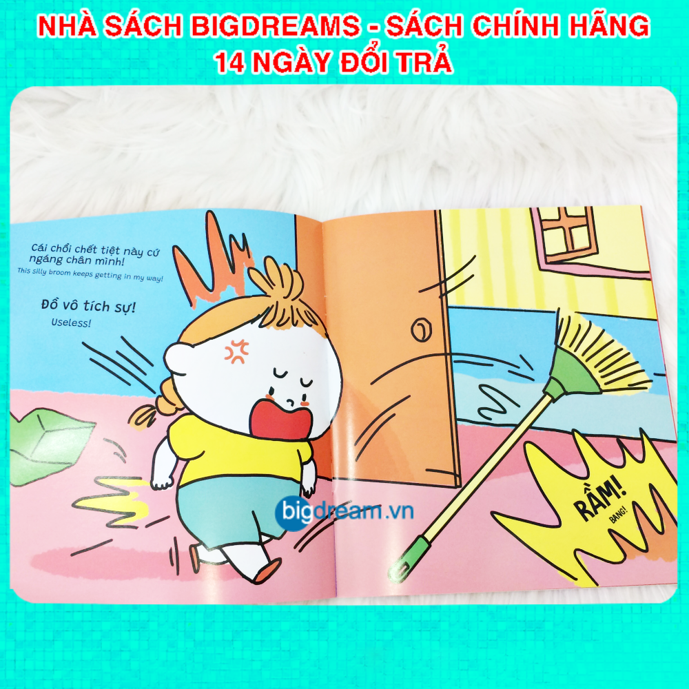 Ehon Song Ngữ Miu Bé Nhỏ Tự Tin Tỏa Sáng - Đừng cáu khi bị hiểu nhầm - Miu miu tự lập Ehon kỹ năng sống