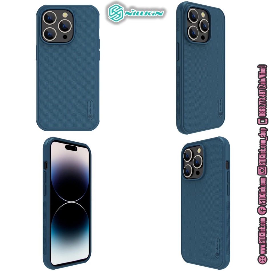 ỐP LƯNG DÀNH CHO ĐIỆN THOẠI IPHONE 14 PRO NILLKIN NHỰA CỨNG VIỀN DẺO