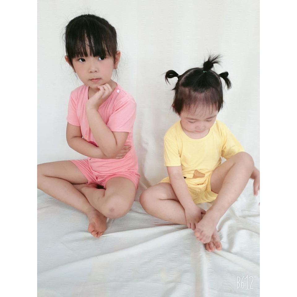 Đồ Bộ Heo Hồng Cho Bé Vải Thun Lạnh