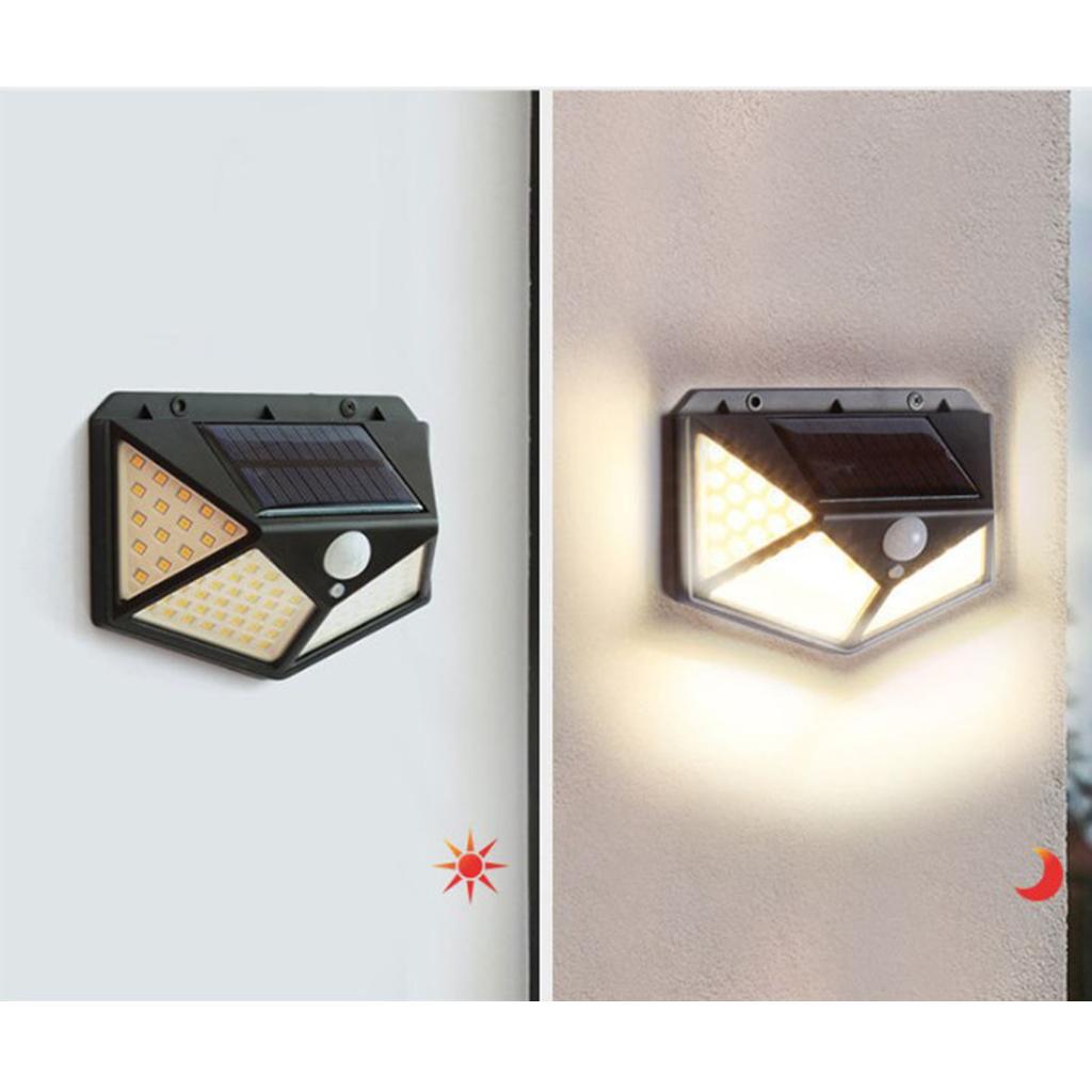 LED Solar Sensor Wall Light Yard Garden Lamp