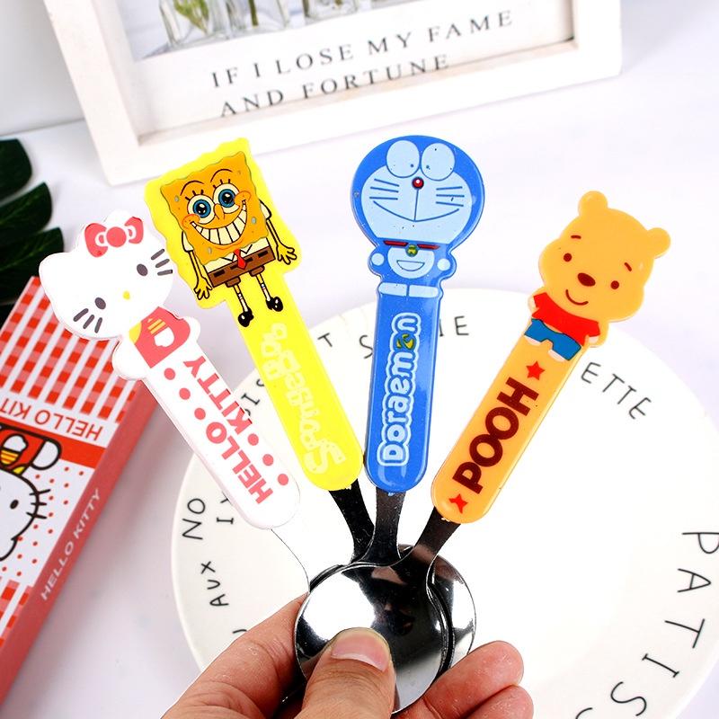 Bộ Thìa Dĩa Dễ Thương Inox Cho Bé