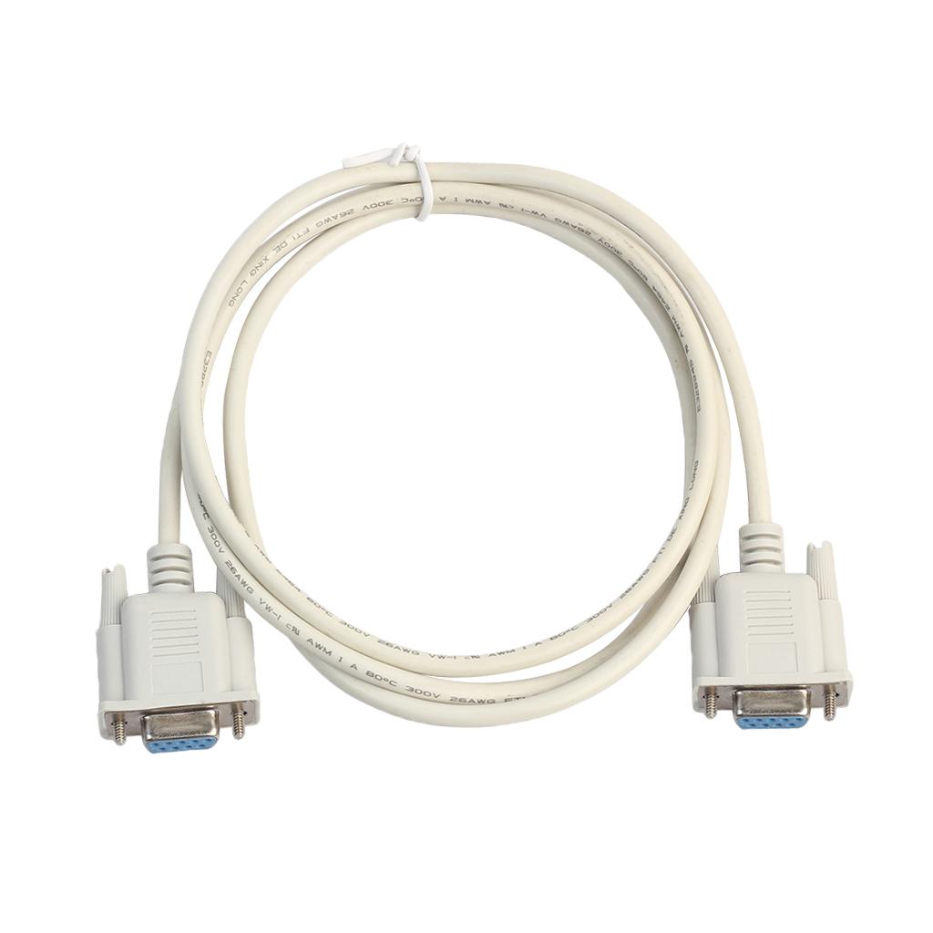 1Piece PVC DB9 Female To Female Extension Adapter Cable RS232 Serial Cable