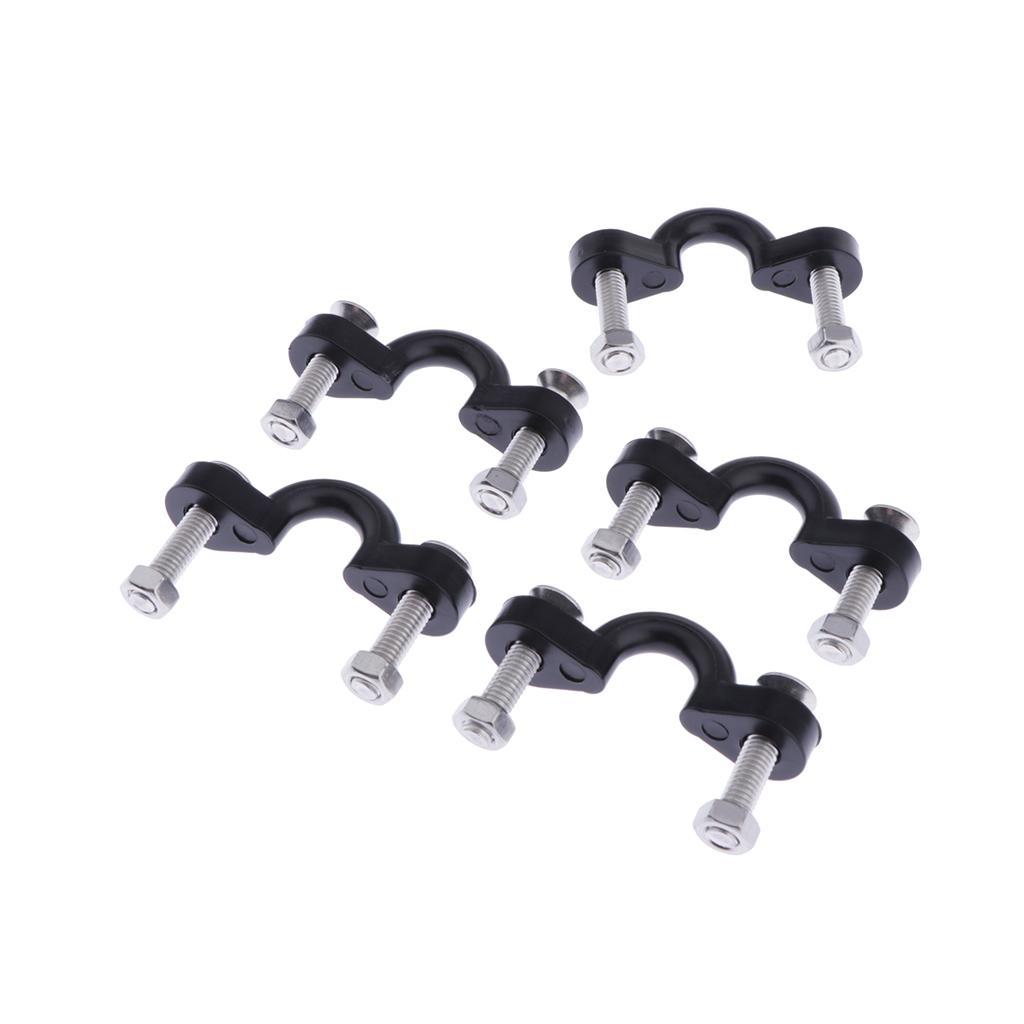 5 Pack Buckle Set Kayaking Surfing Canoe Boat Pad Eyes With Screws