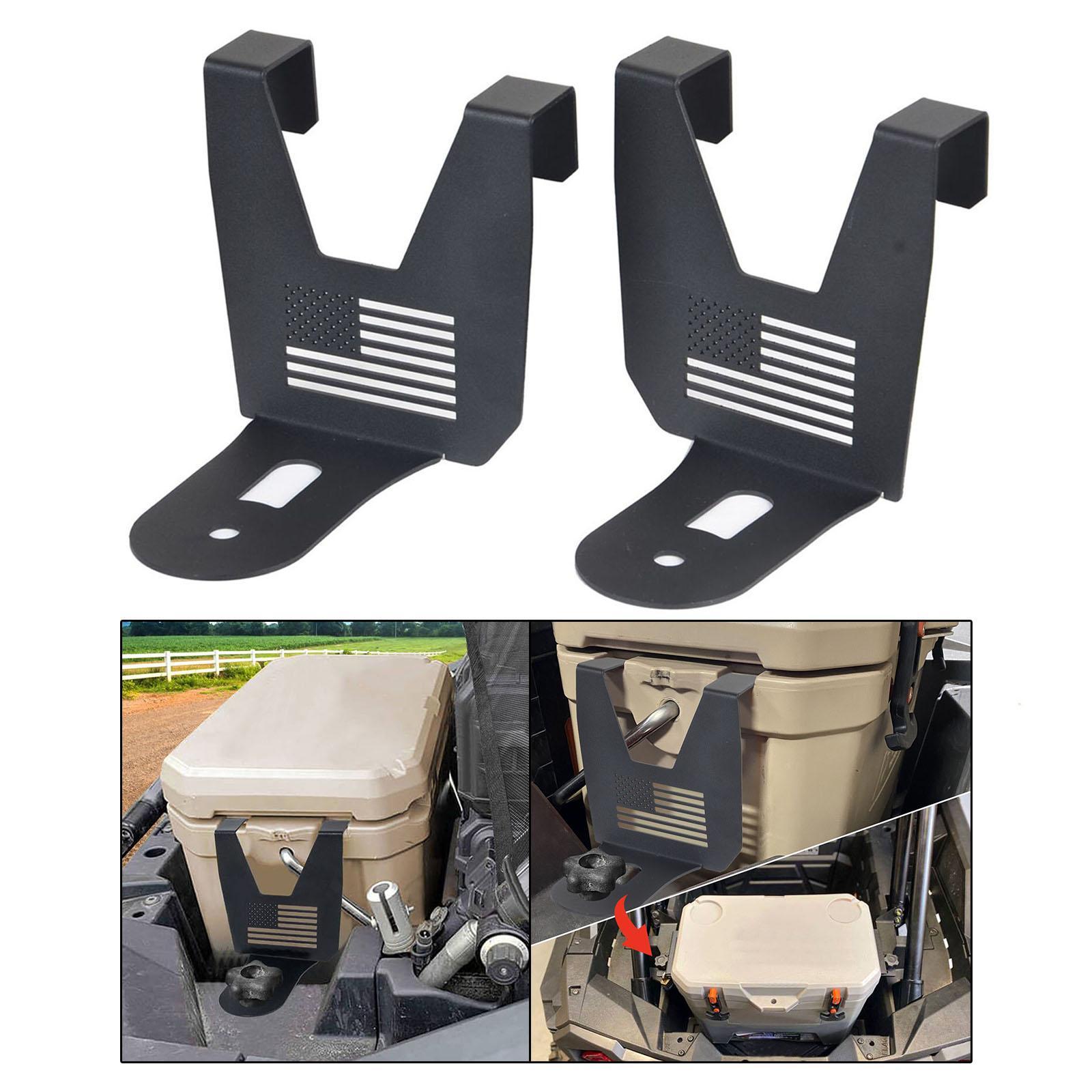 2x UTV Cooler Mounting Brackets, for 26 Cooler Coating Rust Resistant Cooler Mount, for Polaris, RZR 1000 XP/Turbo, Replacement Parts