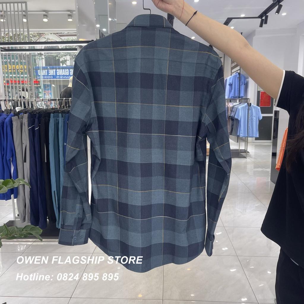 Áo Sơ mi Owen nam dài tay không túi dáng Regular mềm mịn mát Mã AR220942D