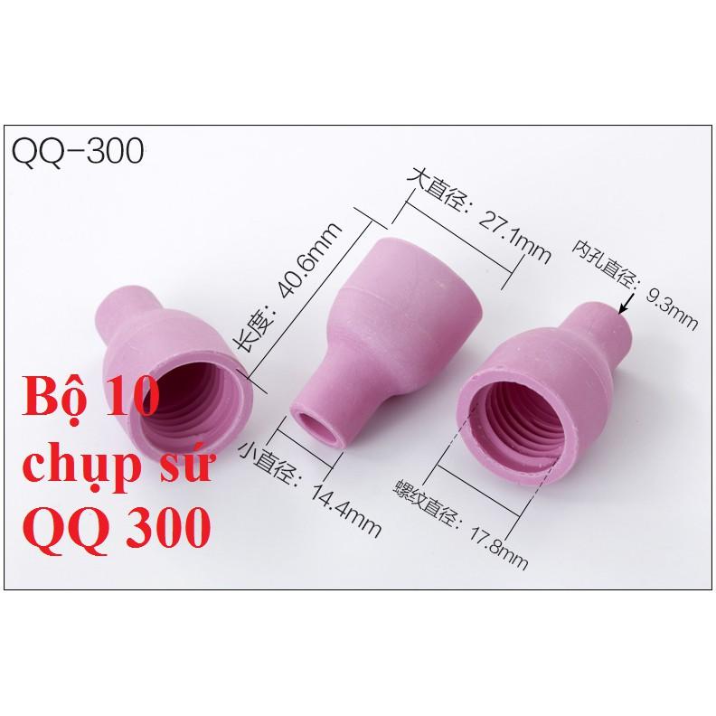 Chụp khí tig QQ300 - Sứ hàn tig QQ300 hộp 10 cái