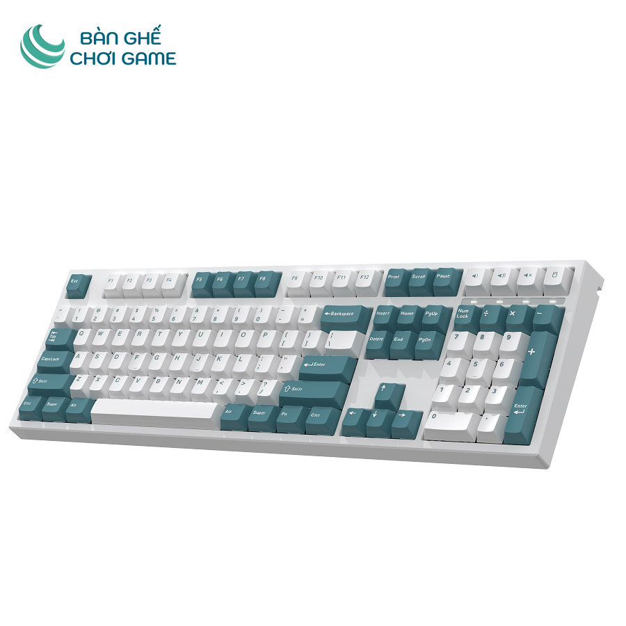 Bàn phím cơ FL-Esports GP108CP Aqua Green Kailh box switch - Hàng chính hãng