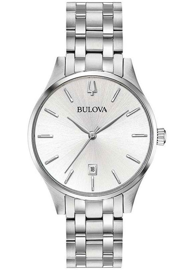 Đồng Hồ Nam Bulova Dây Thép Không Gỉ 96M148 - Mặt Trắng