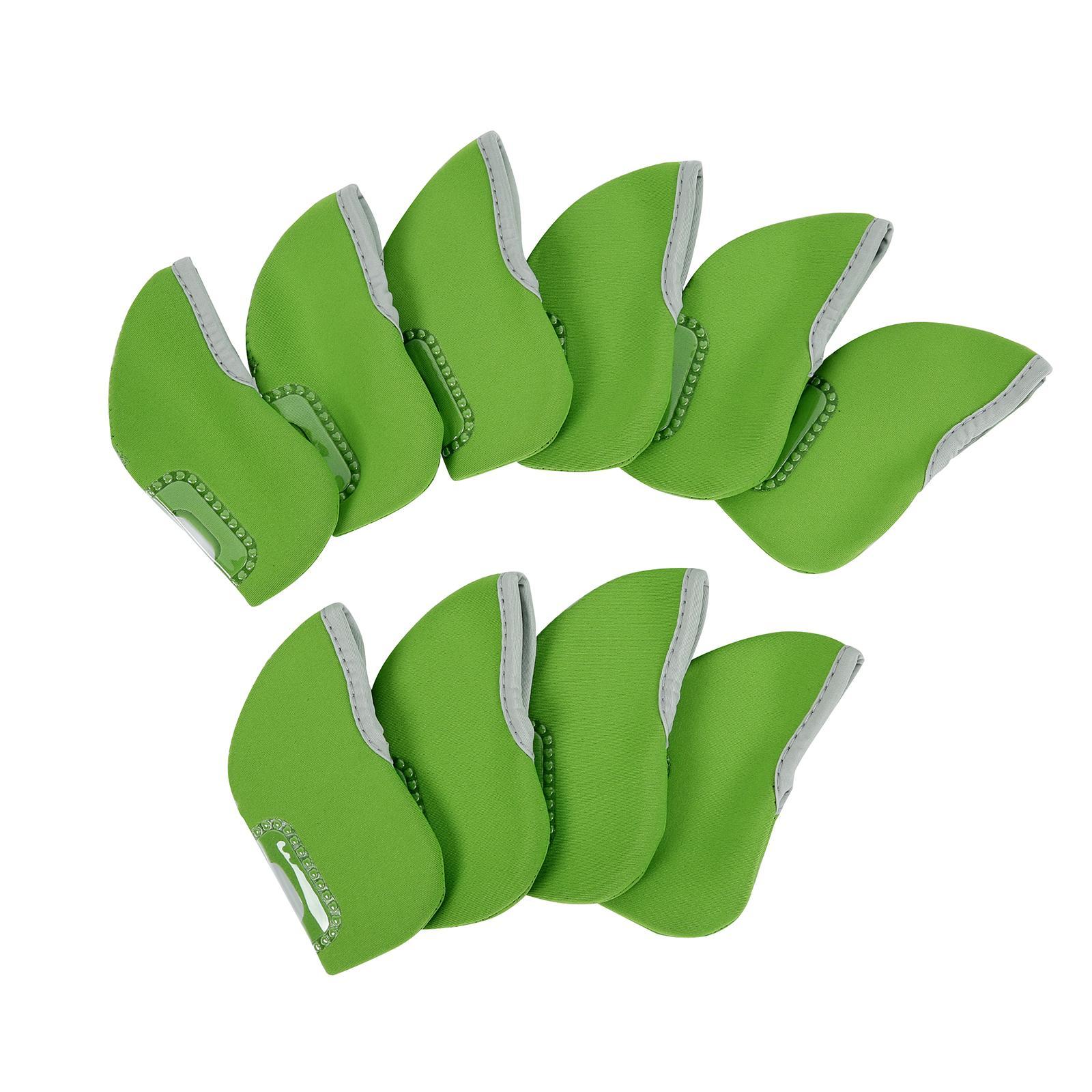 10x Golf Club Headcovers Head Protector Protection Guards Golf Iron Covers Set with Visible Window for Travel Golfer Putters Women Men